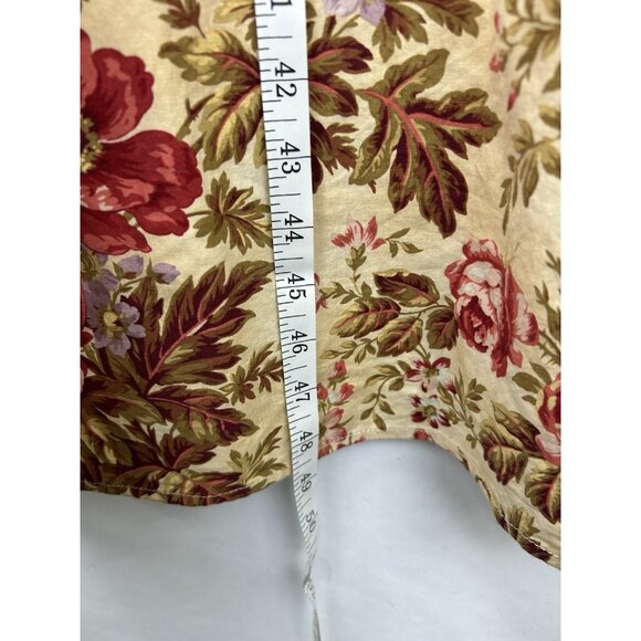 Gal Meets Glam Dress Women Size 6 Floral Print Tie Shoulder Cotton Maxi Dress - Picture 6 of 16